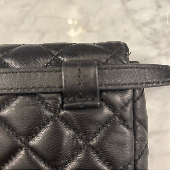 Michael Kors Sloan Black Quilted Leather Belt Bag - Picture 7 of 16